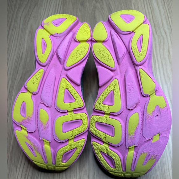 HOKA ONE ONE BONDI 8 Gray Pink Women’s Running Sneakers Size 9 - Picture 12 of 13